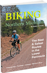 Paperback book printed by Lightning Press and perfect bound - Biking Northern Michigan