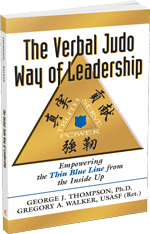 Paperback book printed by Lightning Press and perfect bound -The Verbal Judo Way Of Leadership