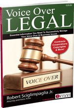 Paperback book printed by Lightning Press and perfect bound - Voice Over Legal