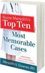 Paperback book printed by Lightning Press and perfect bound - Nurse Meredith's Top Ten Most Memorable Cases