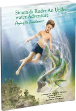 Paperback book printed by Lightning Press and perfect bound - Simon & Rudy: An Underwater Adventure