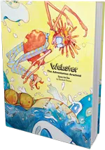 Hardcover children's book printing by Lightning Press and case bound - Webster The Adventurous Arachnid