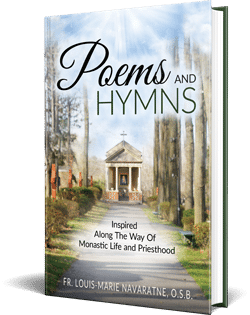 Hardcover book printed by Lightning Press and case bound - POEMS and HYMNS