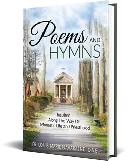 Hardcover book printed by Lightning Press and case bound - POEMS and HYMNS